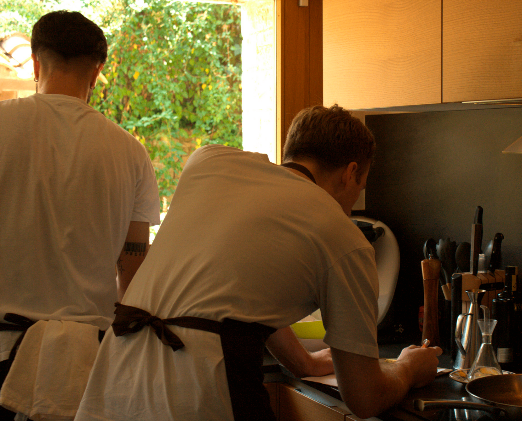 Chefs at work in the kitchen